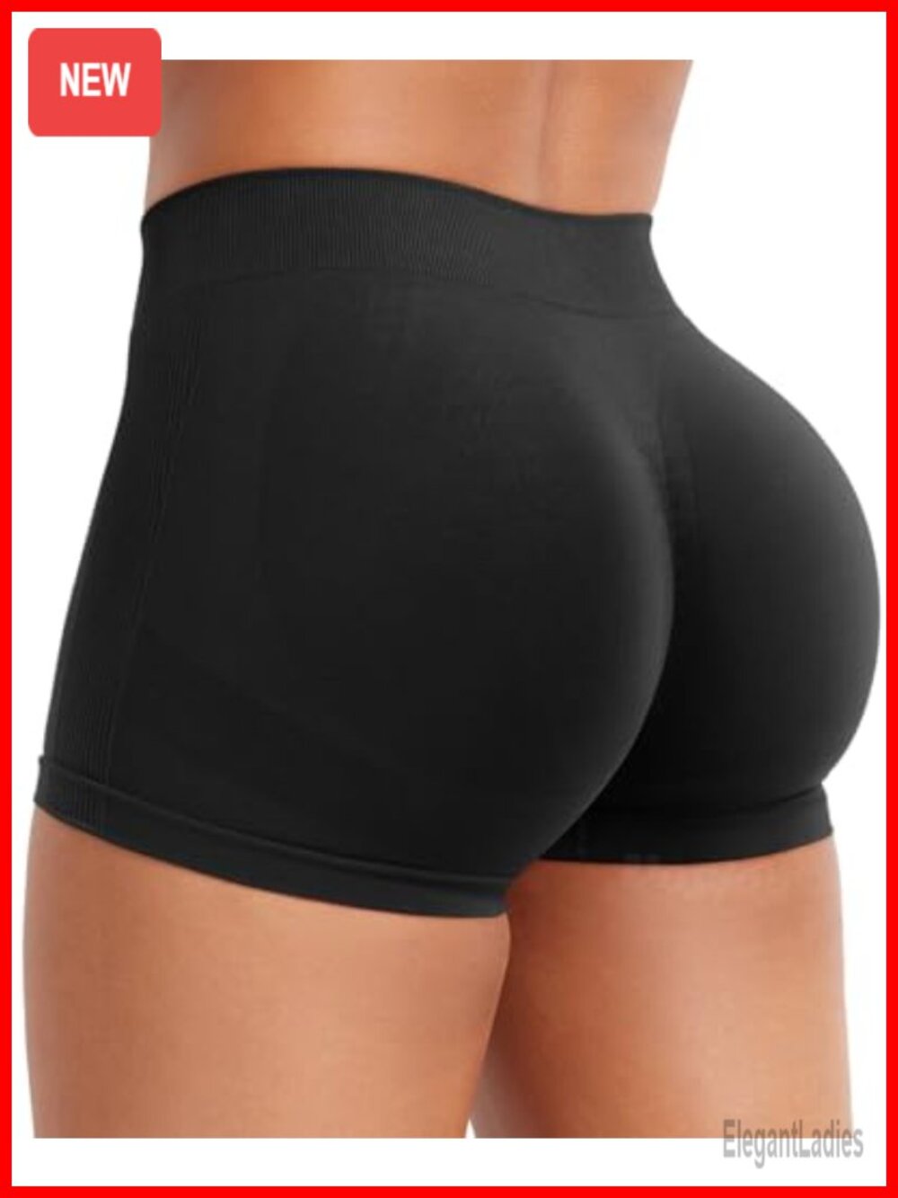2.5" Seamless Scrunch Biker Shorts High Compression Low Rise Workout
